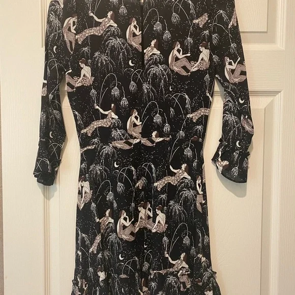 Reformation Doutez Dress in Champagne Wishes Size 0 - Picture 6 of 10